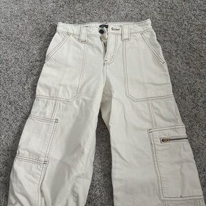 Cream Cargo Pants